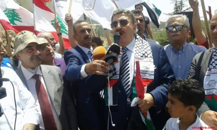 اعتصام تضامني مع القدس وفلسطين والأقصى على بوابة مزارع شبعا