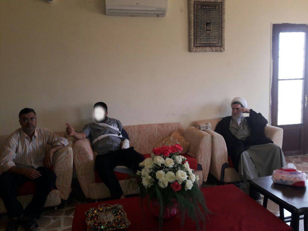 جمعية الامداد زارت جرحى حزب الله في الهرمل العائدين من معارك جرود عرسال