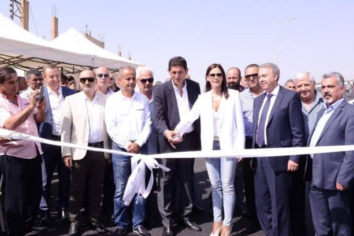 النائب ستريدا جعجع افتتحت تحويرة عبدين - برحليون