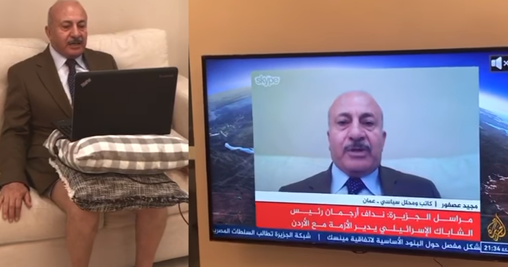 “شاهد” ابنه مَنْ صوّره.. المحلل الأردني الذي ظهر بـ”الشّورت” على “الجزيرة” يكشف الكواليس