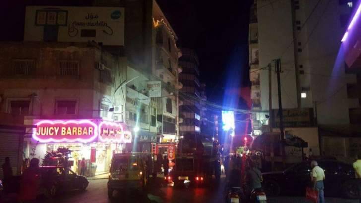 اندلاع حريق في المبنى الذي تتواجد فيه مطاعم بربر في منطقة الحمرا