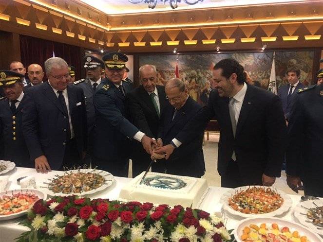 بالصور - الاحتفال بعيد الجيش الـ72 في الكلية الحربية بحضور الرئيس عون
