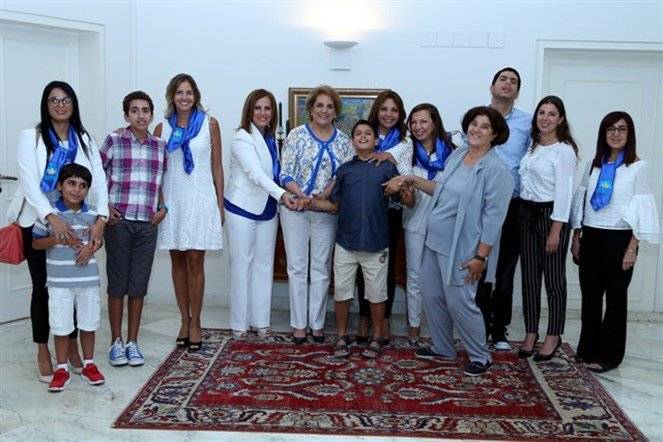 السيدة ناديا الشامي عون استقبلت جمعية الاهل لدعم التوحد: "بيت الشعب هو بيتكم..