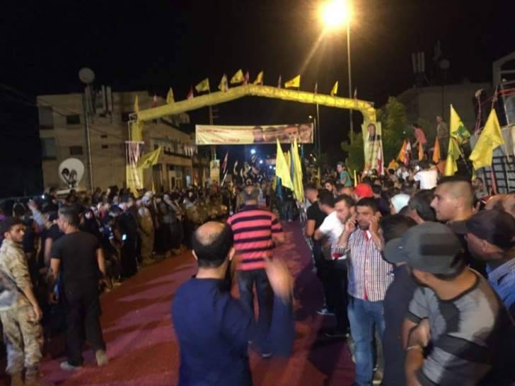 وصول أسرى حزب الله المحررين إلى بلدة القاع
