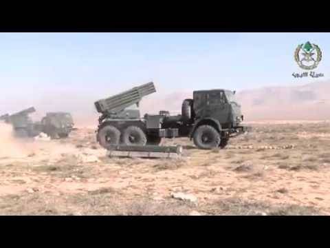 راجمات الجيش تستهدف المسلحين في جرد الفاكهة وجرد رأس بعلبك