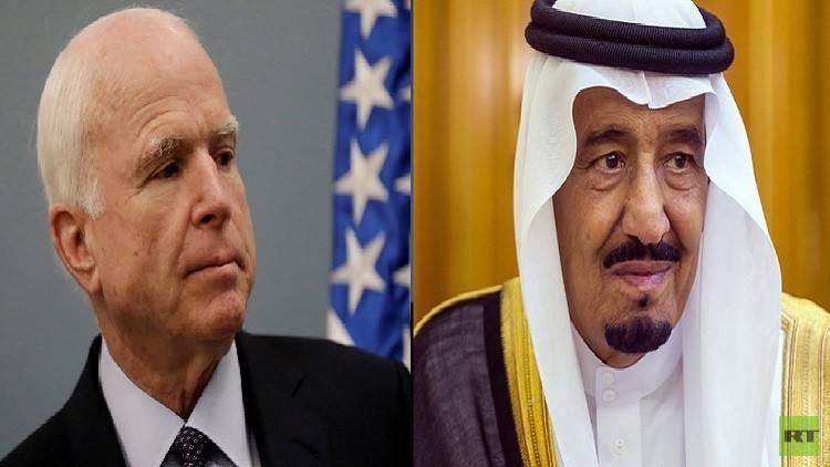 الملك سلمان يطمئن على صحة ماكين