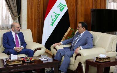 الصراف استهل زيارة بغداد بلقاء نطيره العراقي وبحثا في تعزيز العلاقات وبخاصة العسكرية