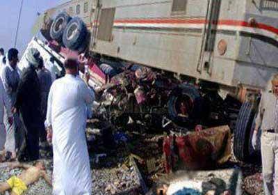 مصادر طبية مصرية: 20 قتيلا و50 مصابا في حادث تصادم قطارين قرب الإسكندرية