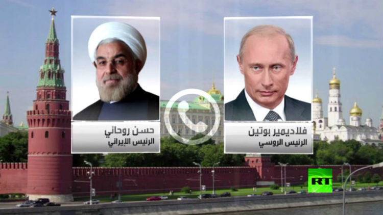 بوتين وروحاني يؤكدان مواصلة التنسيق لتسوية الأزمة السورية