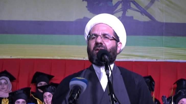دعموش: إسرائيل أصبحت بعد حرب تموز أكثر قلقا وخوفا وتخشى الحرب ضد لبنان