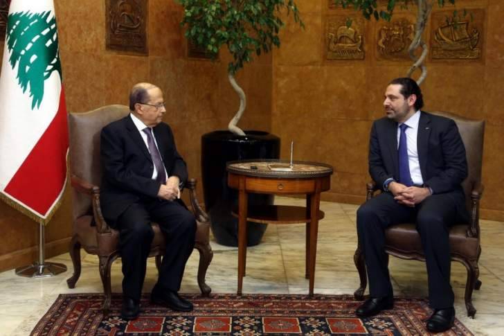عون يلتقي الحريري في بعبدا