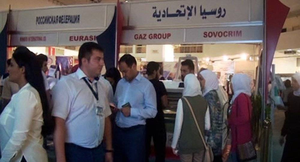 مشاركة رجال أعمال روس في معرض دمشق الدولي