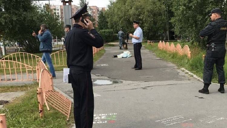 بالفيديو- اللقطات الأولى لحادث طعن 8 أشخاص بشرق روسيا