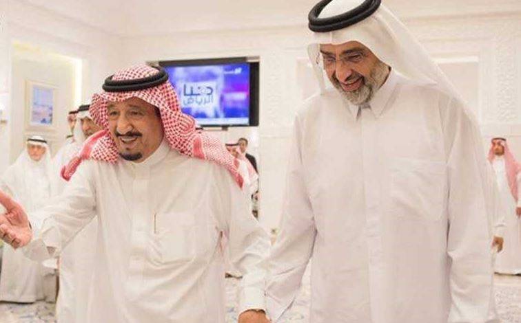 الشيخ القطري عبد الله بن علي يدشن حسابا بعد لقاء الملك سلمان.. ماذا قال؟
