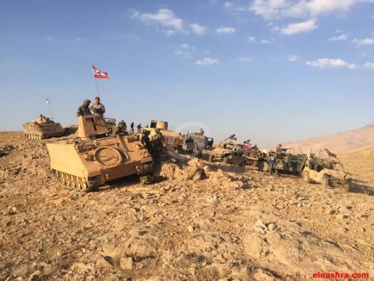 الجيش يواصل إستهداف ما تبقى من مراكز داعش بالمدافع الثقيلة والطائرات