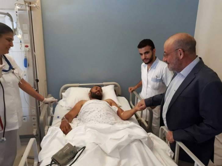 الصراف زار العسكريين الذين أصيبوا في معارك رأس بعلبك والقاع