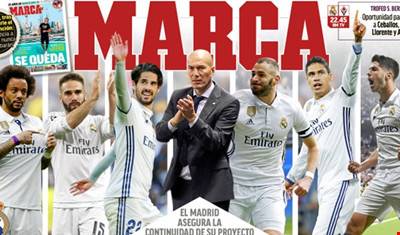 ريال مدريد سيمدد عقود 6 لاعبين وزيدان