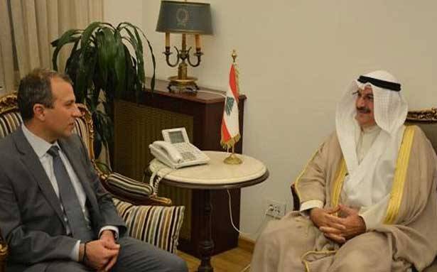 باسيل عرض العلاقات بين لبنان والكويت