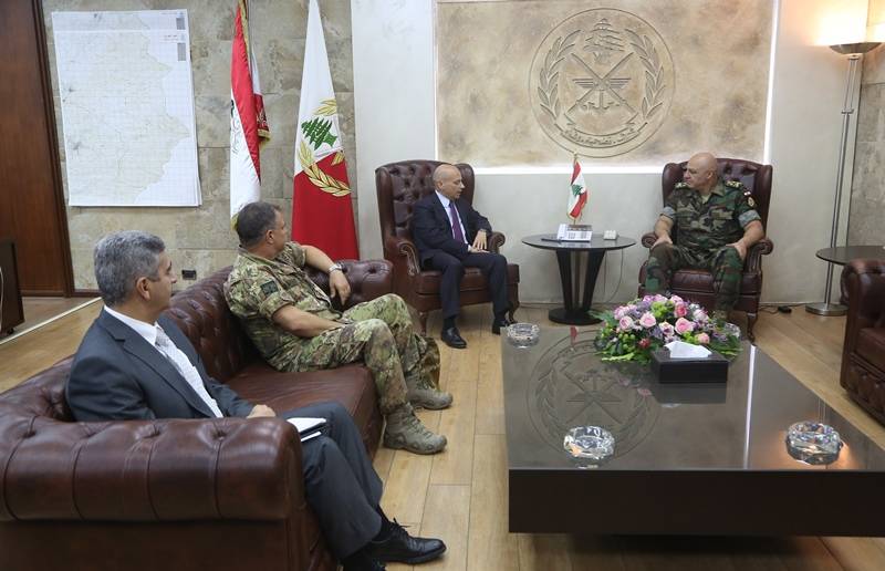 ماروتي بعد لقائه قائد الجيش: إيطاليا ملتزمة مساعدة لبنان في مجال الدفاع