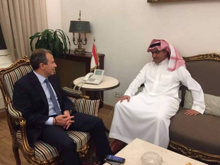 باسيل عرض مع السبهان آخر التطورات في لبنان والمنطقة