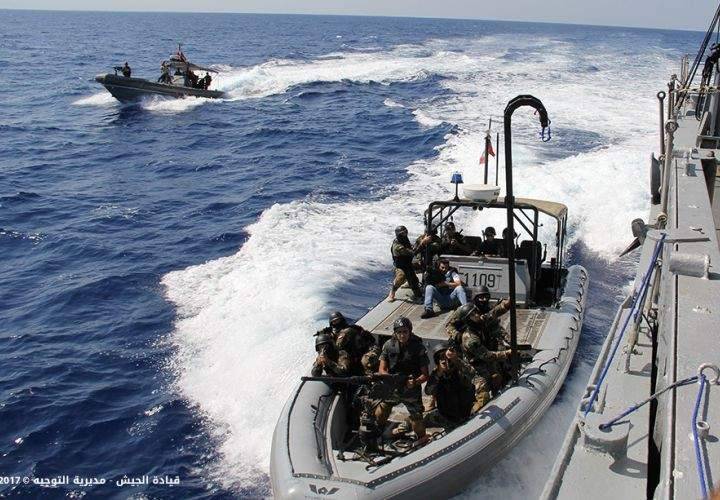 القوات البحرية في الجيش نفذت تمارين تدريبية مع بحرية تابعة لليونيفيل