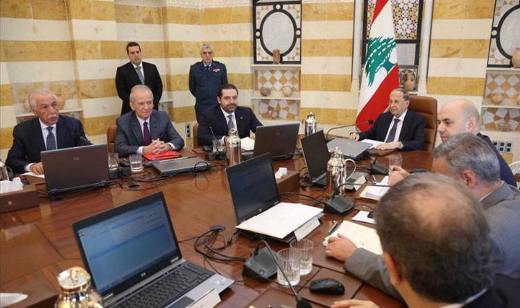 انتهاء جلسة مجلس الوزراء المنعقدة في بيت الدين برئاسة الرئيس عون