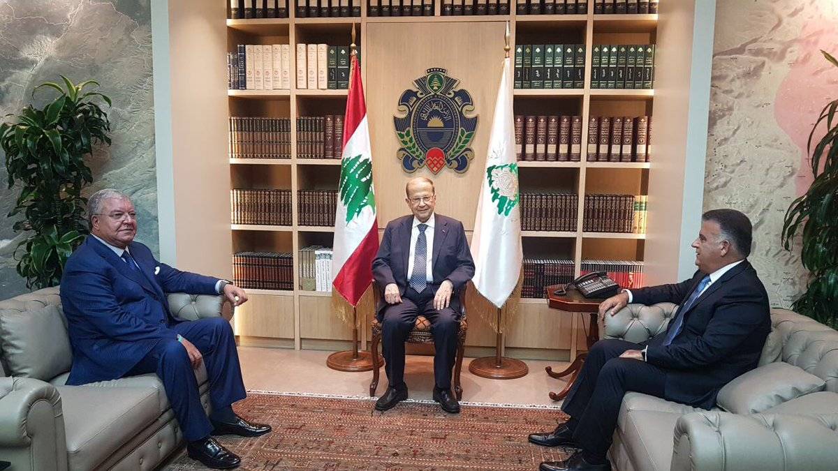 الرئيس عون يلتقي الوزير نهاد المشنوق واللواء عباس ابراهيم في المديرية العامة للأمن العام