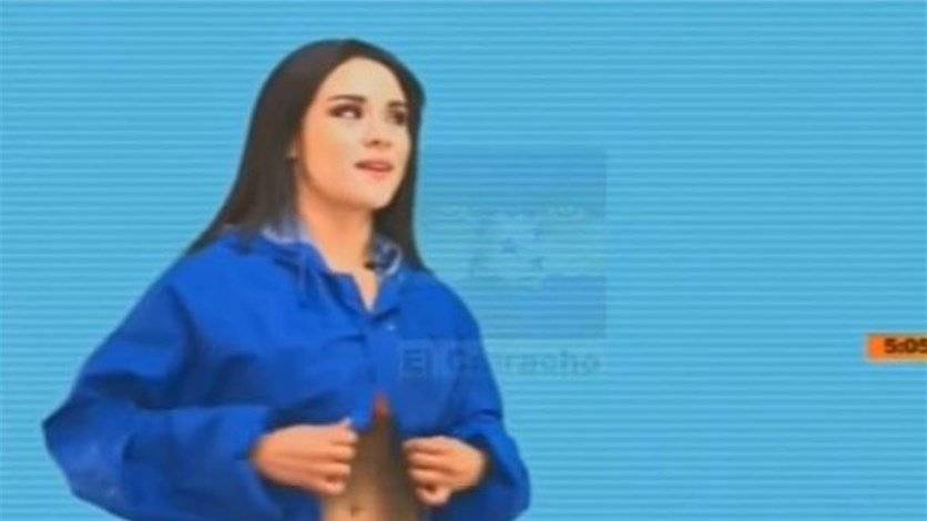 بالفيديو - مقدّمة نشرة الأحوال الجويّة تخلع ثيابها مباشرة على الهواء