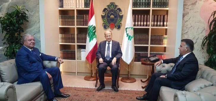 الرئيس عون يلتقي المشنوق وابراهيم في المديرية العامة للأمن العام