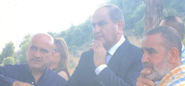 الخطيب جال على القرى المتضررة من الحريق الهائل في وادي نهر ابراهيم
