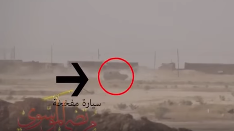 بالفيديو.. انتحاري يهرب من سيارة مفخخة تحت نيران الجيش العراقي