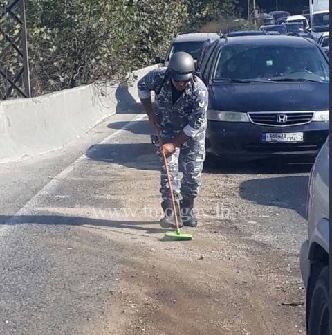 بالصور.. تسرّب مادة المازوت في عاليه وقوى الأمن تتحرّك!