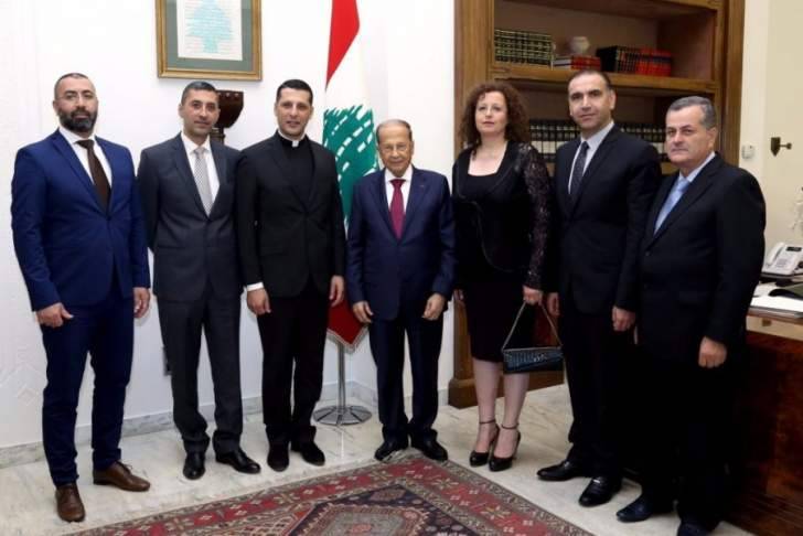الرئيس عون استقبل وفد جمعية من حقي الحياة وناجي البستاني