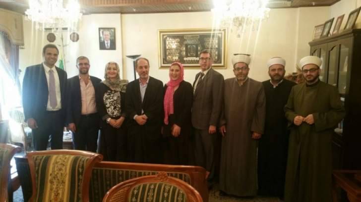 وفد من التيار الوطني الحر زار المجلس العلوي مهنئا بالاضحى