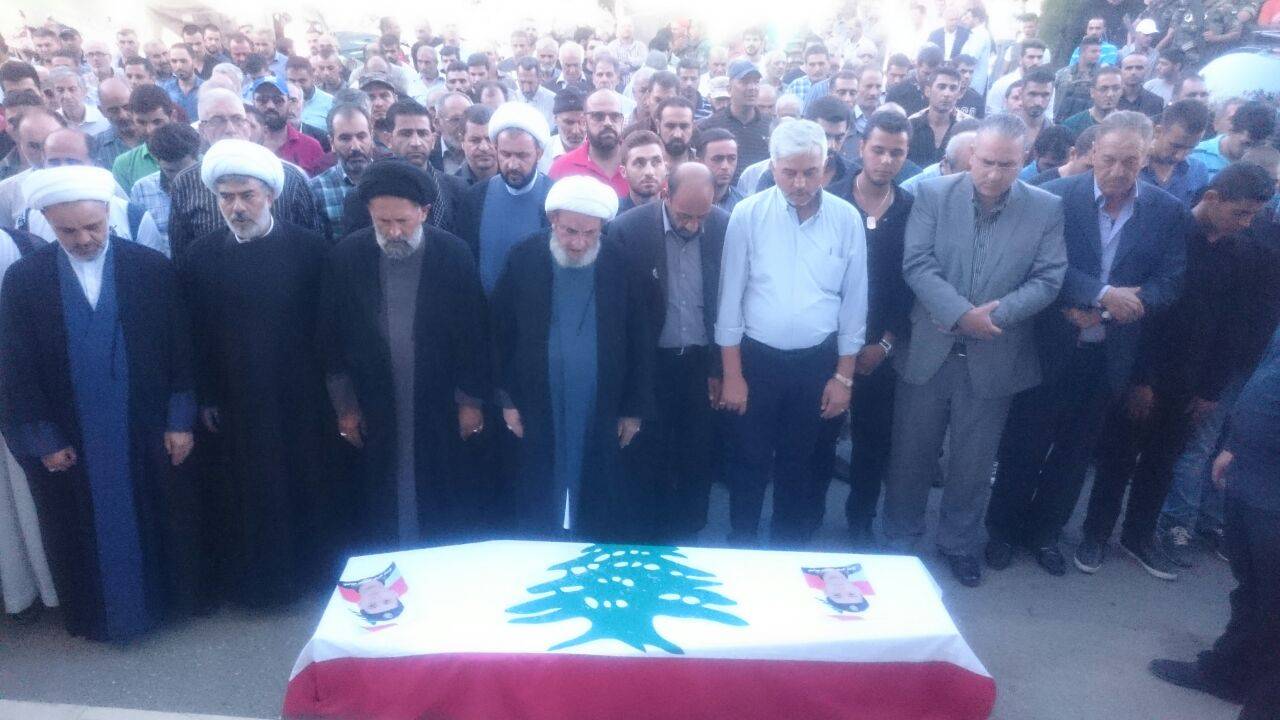 العميد عطية في تشييع الشهيد المصري في حورتعلا: بالانتصار في الجرود انتصر كل لبنان وارتاحت أرواح الشهداء