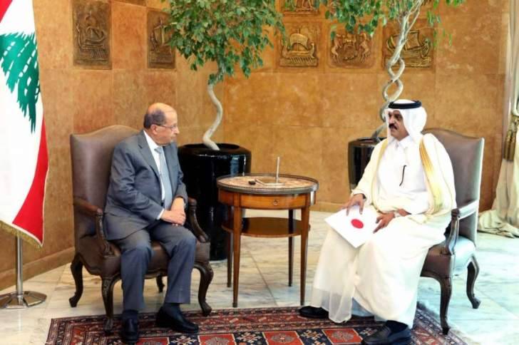 الرئيس عون تسلم دعوة من امير قطر للمشاركة بمنتدى اميركا والعالم الاسلامي
