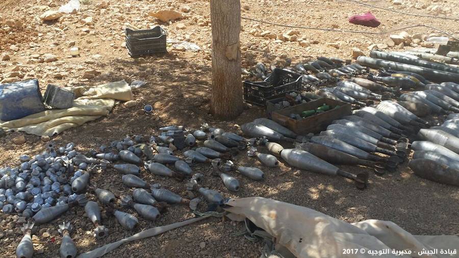 بالصور.. الجيش يضبط مخزن ذخيرة في عرسال
