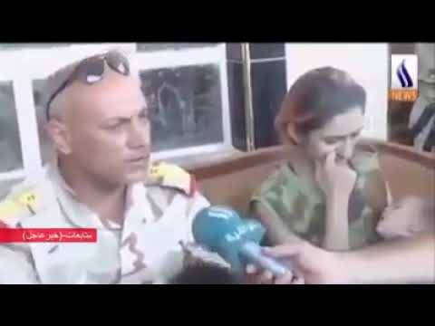 القبض على انتحارية تركية حاولت اختراق قطعات الجيش العراقي (فيديو)