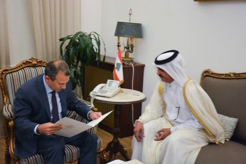 باسيل استقبل سفيري مصر وقطر النجاري: ندعم لبنان في كل المجالات