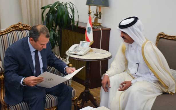 باسيل تسلّم رسالة قطريّة
والتقى سفيري فرنسا وبريطانيا