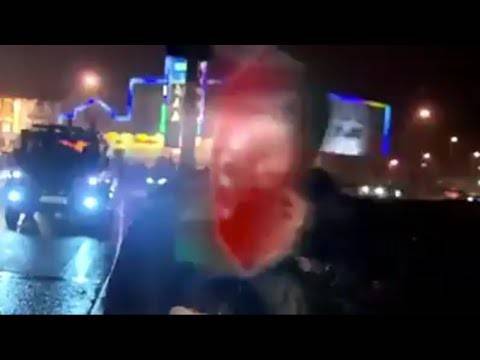 بالفيديو.. لحظة اختفاء مراسلة خلال 