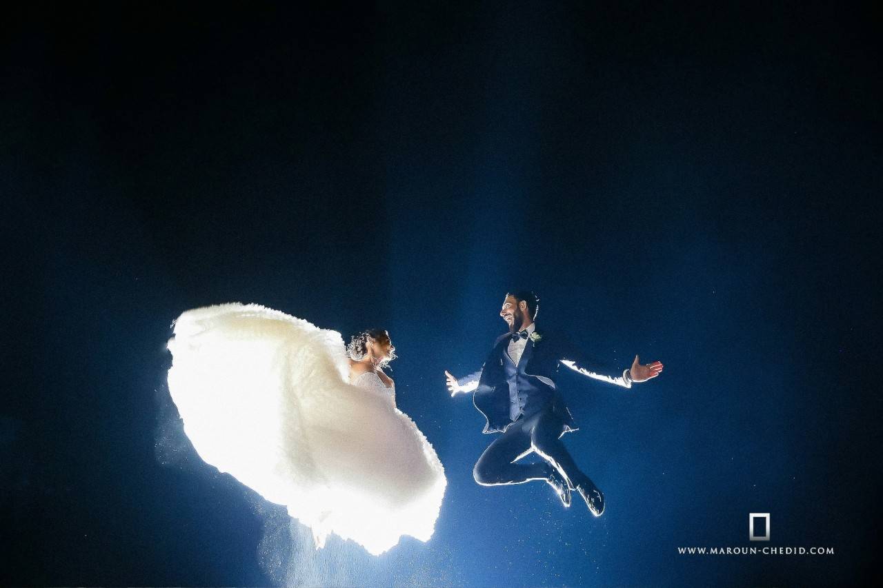 صور زفاف مميّز.. راقص Dancing with the stars السوري يتزوّج لبنانية!
