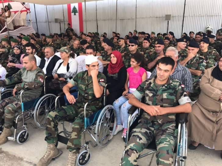 بالصور - احتفال تكريمي لوحدات "فجر الجرود" في قاعدة رياق الجوية