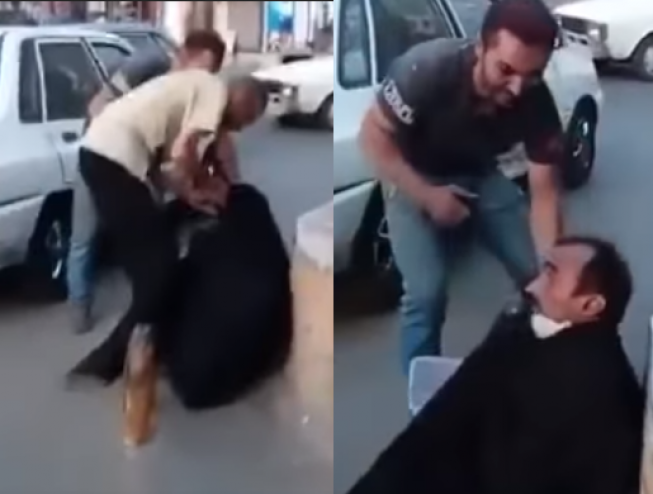 فيديو صادم ..رجل تنكّر بزيّ امرأة وجلس ليتسّول!!