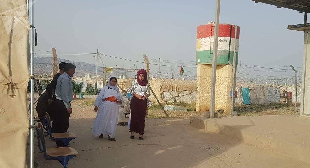 بالصور...استفتاء إقليم كردستان في مخيمات النازحين