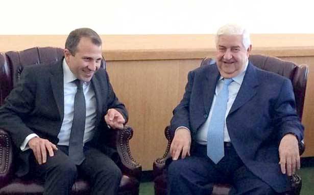 باسيل التقى المعلم تحت انظار المجتمع الدولي والحريري تجاهل اللقاء