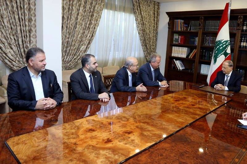 الرئيس عون التقى رئيس واعضاء لجنة تنفيذ القوانين في مجلس النواب