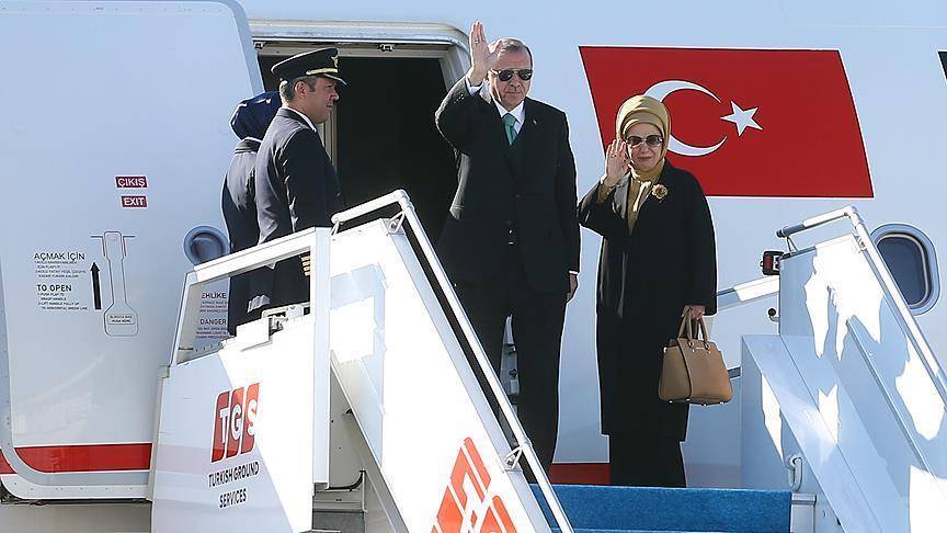 اردوغان يصل طهران في زيارة رسمية