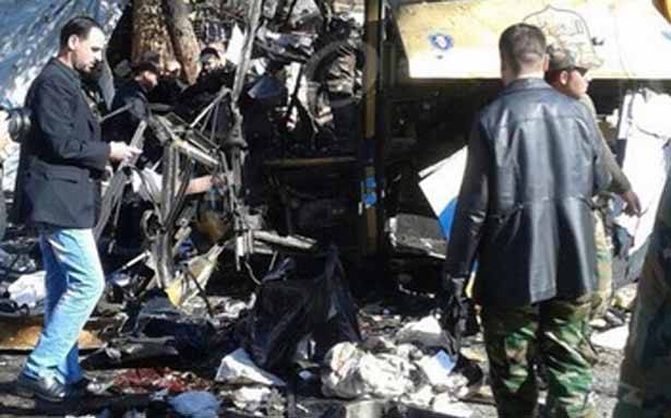 إصطدام حافلة للجيش بعمود
وسقوط جرحى على طريق جزين