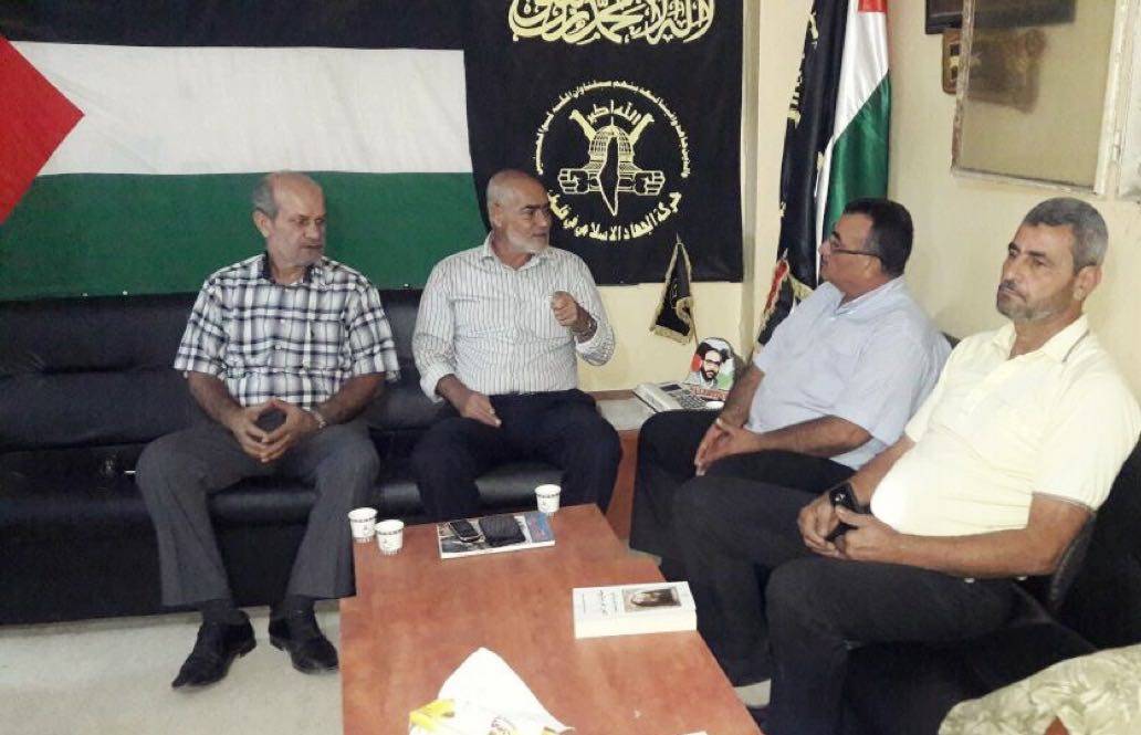 وفد لجنة الأسير سكاف زار الجهاد الإسلامي وحماس في مخيم البداوي